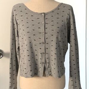 Victoria’s Secret Grey Cropped Cardigan.